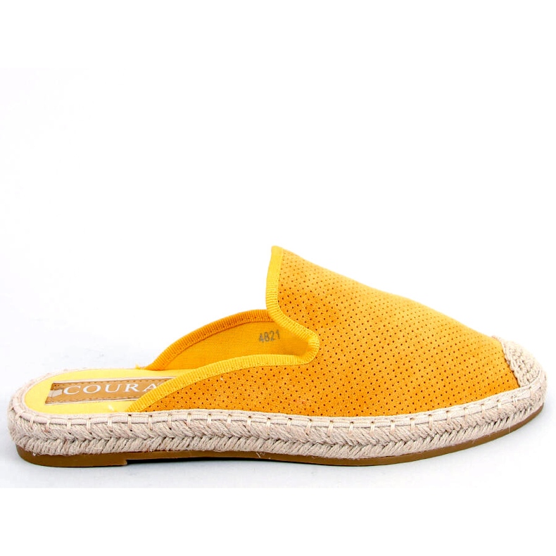 Carmen Yellow espadrilles női papucs sárga