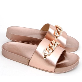 Tilia Champagne papucs lánccal aranysárga