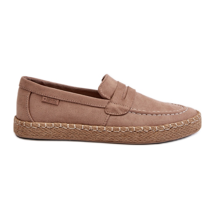 Férfi Eco Suede Espadrilles Big Star NN174049 Bézs barna