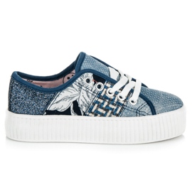 Kylie Cipők Az Absztrakt Nyomtatási Platformon kék Kylie Cipők Az Absztrakt Nyomtatási Platformon kék