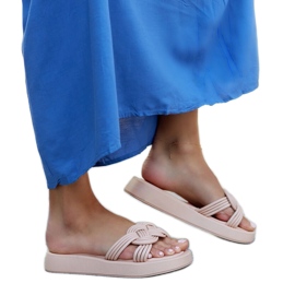 Ferrei bézs színű gumipapucs Ferrei bézs színű gumipapucs