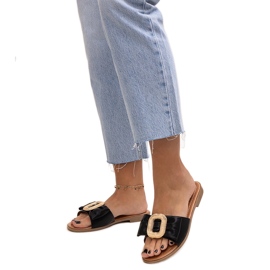 Fekete flip-flop Limera csattal