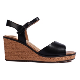 Női fekete ékszandál, Sergio Leone