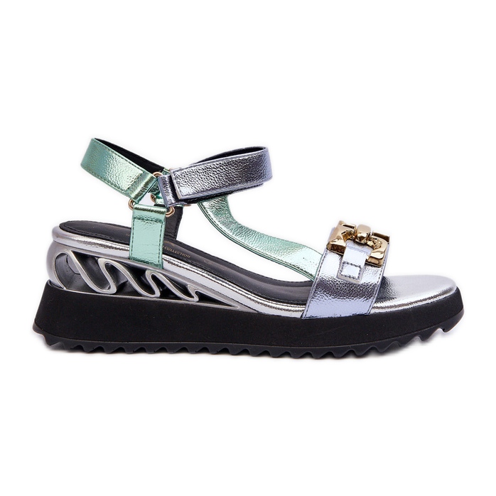 S.Barski Női ékszandál D&amp;A CR954 zöld