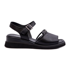 Női bőr szandál Vinceza 66624 fekete Női bőr szandál Vinceza 66624 fekete