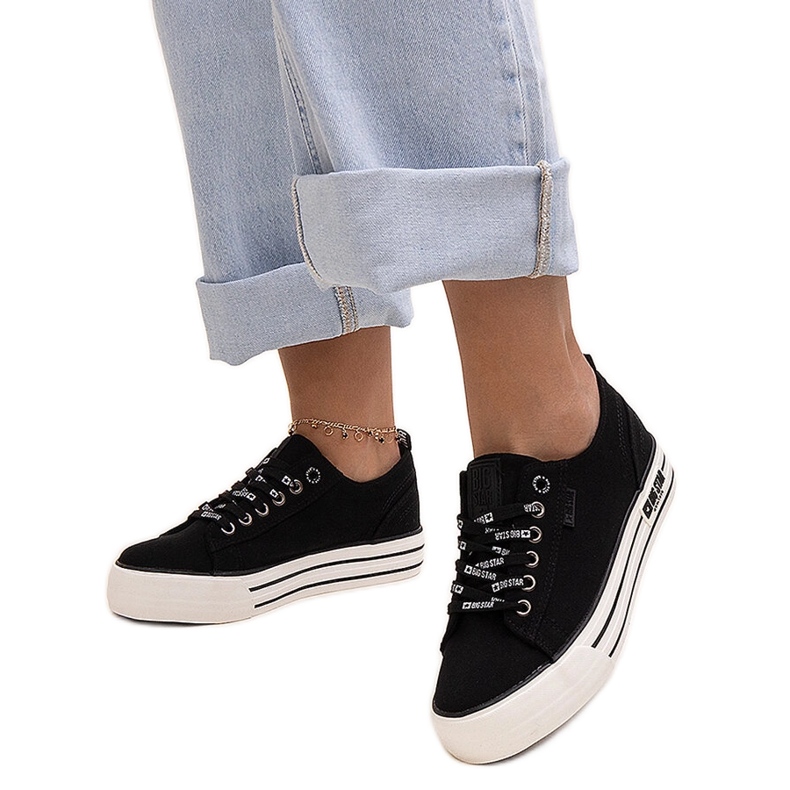 Fekete Big Star KK274013 tornacipő