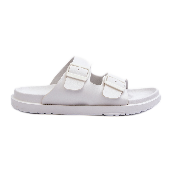 Női könnyű hab papucs csatokkal Big Star NN274A751 fehér