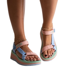 Színes Big Star NN274A055 szandál kék