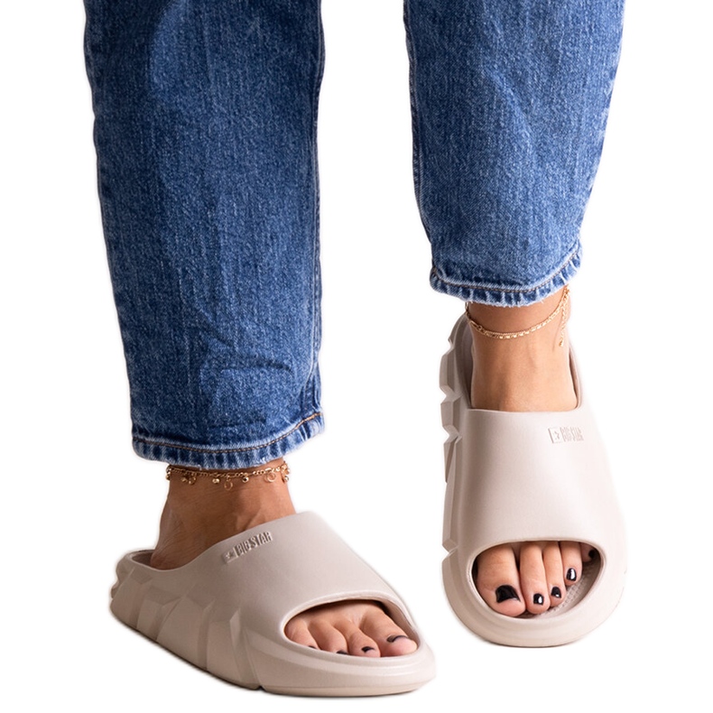 Bézs flip-flop Big Star LL274593 801