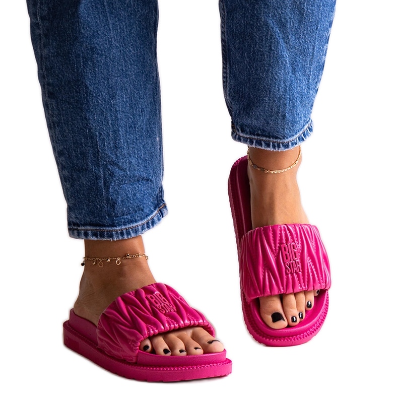 Rózsaszín szárnyak fodrokkal Big Star NN274A749