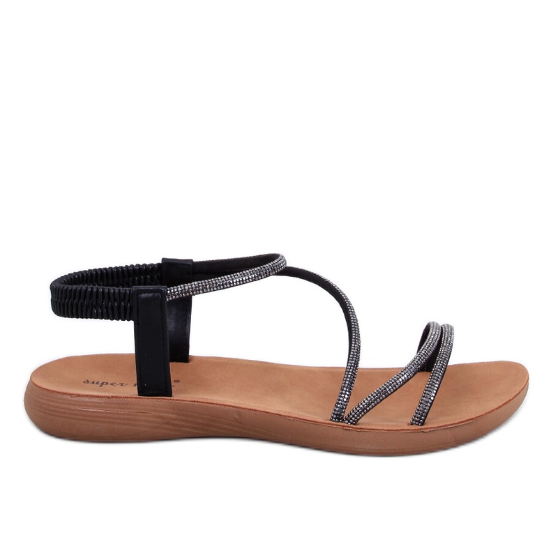 Világos női szandál Prostis Black fekete