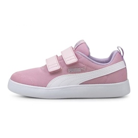 Puma Courtflex V2 Mesh V Ps Jr cipő 371758 08 rózsaszín Puma Courtflex V2 Mesh V Ps Jr cipő 371758 08 rózsaszín