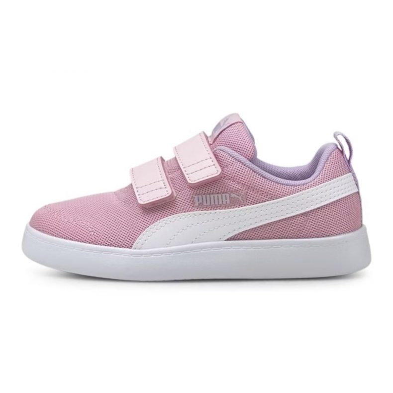 Puma Courtflex V2 Mesh V Ps Jr cipő 371758 08 rózsaszín Puma Courtflex V2 Mesh V Ps Jr cipő 371758 08 rózsaszín