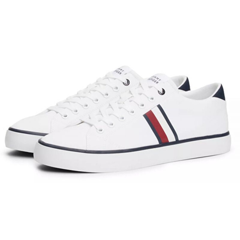 Tommy Hilfiger Hi Vulc Low Stripes hálós cipő FM0FM04946 Ybs fehér