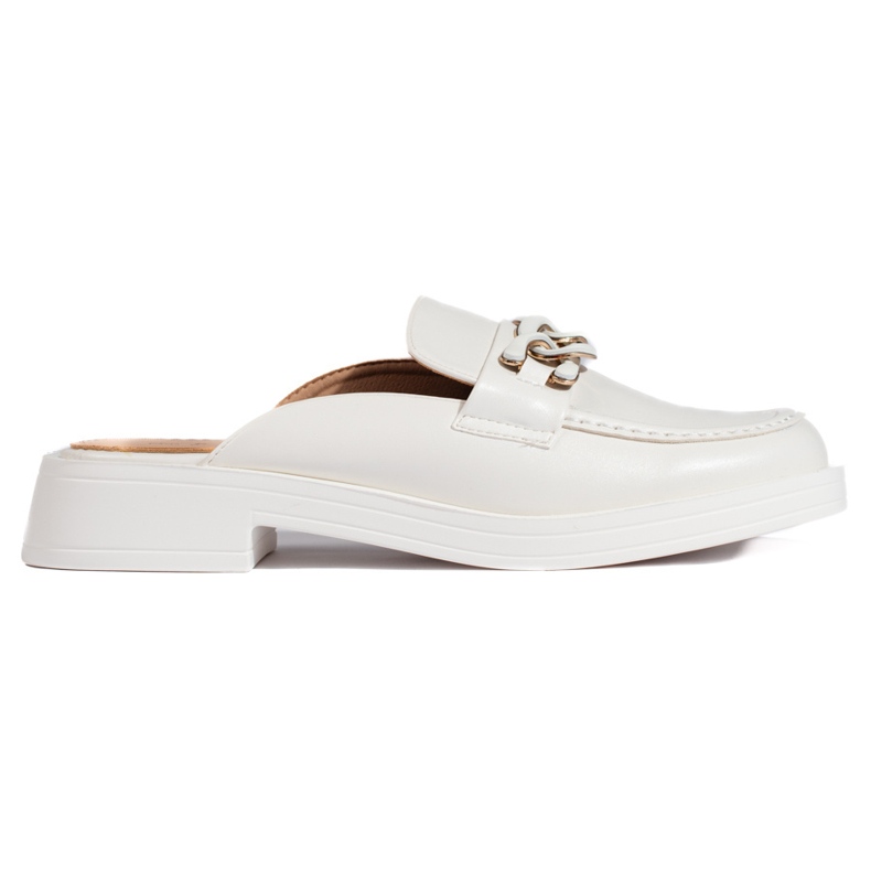 Fehér teljes platformos öszvérek