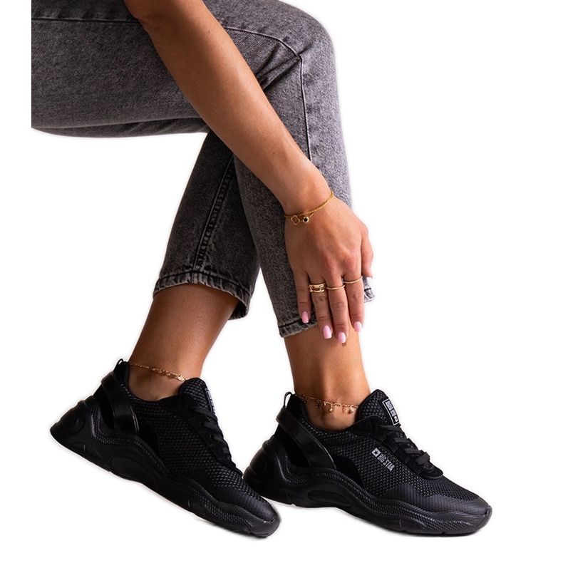 Fekete Big Star LL274A065 tornacipő