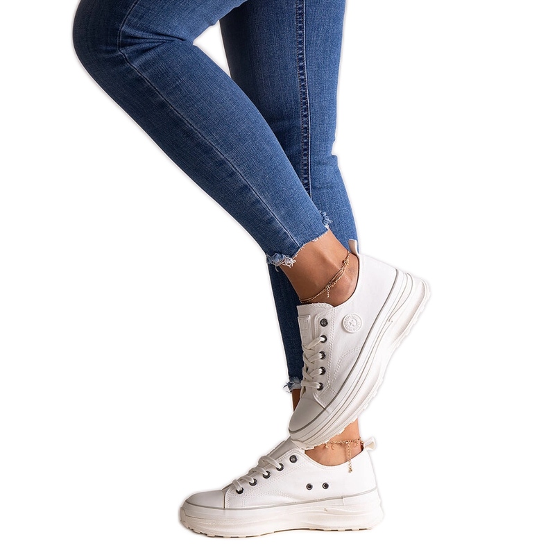 Masszív fehér tornacipő Big Star NN274126