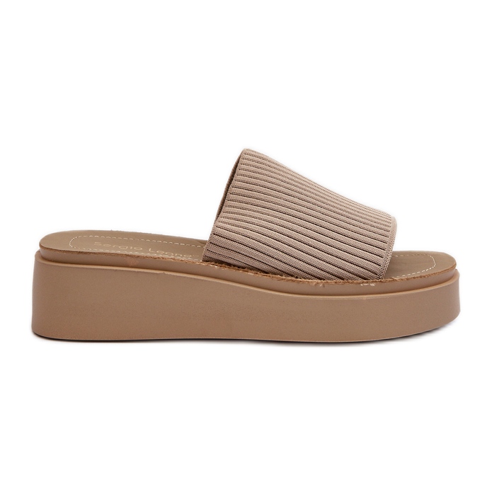 Sergio Leone SK083H női platform flip-flop, bézs