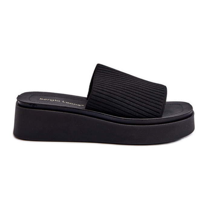 Sergio Leone SK083H női platform flip-Flops fekete