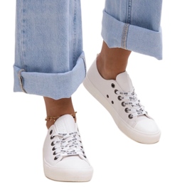 Fehér eco bőr tornacipő Big Star KK274105