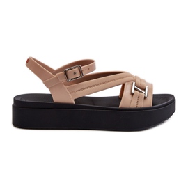 Illatos női platformszandál ZAXY LL285063 Bézs Illatos női platformszandál ZAXY LL285063 Bézs