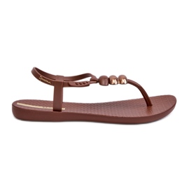 Női lapos szandál flip-flop 83507 Ipanema osztály, felfújt szandál fem barna