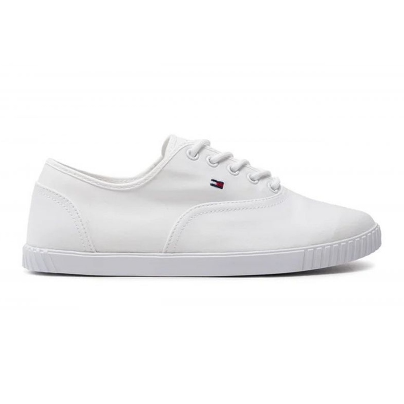 Tommy Hilfiger vászon fűzős tornacipő W FW0FW07805YBS fehér
