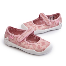Gyermek Befado Butterfly Balerina papucs 114X526 Pink rózsaszín