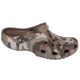 Crocs Classic Printed Camo Clog M 206454-2ZJ papucs barna