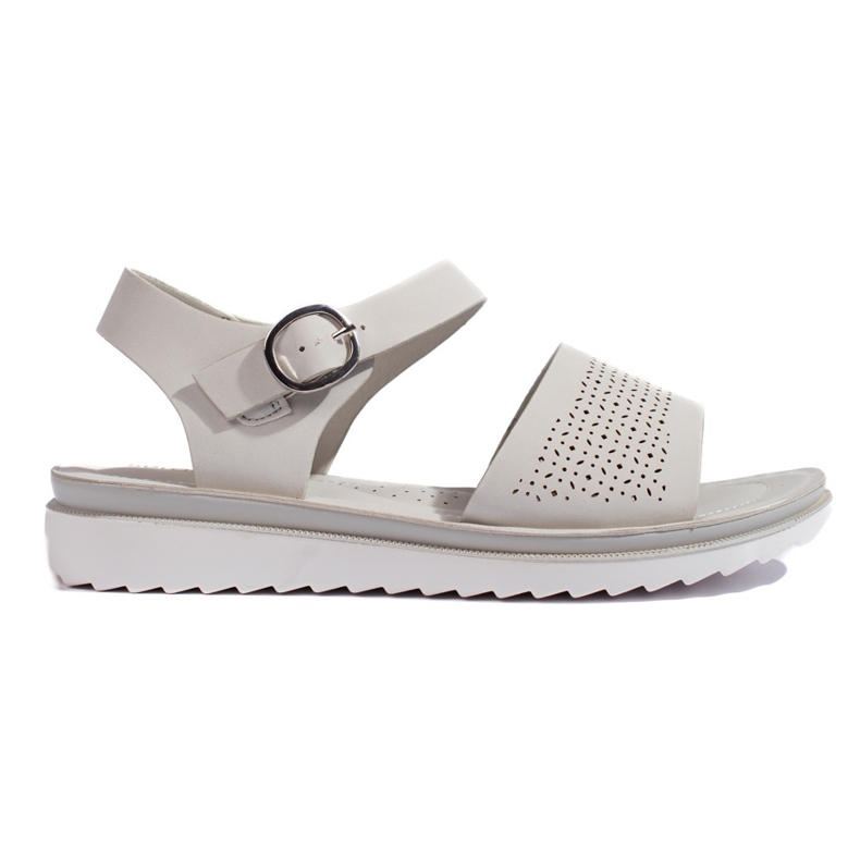 Szürke áttört platformszandál a Sergio Leone-tól