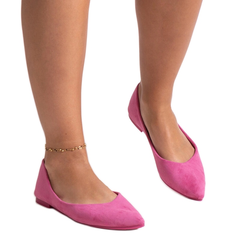 Mays hegyes lábujj balett lapos rózsaszín