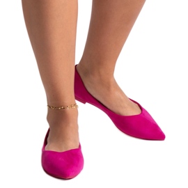 Mays hegyes lábujj balett lapos rózsaszín