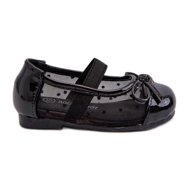 Gyerek balerinacipő masnival, Black Jellema fekete