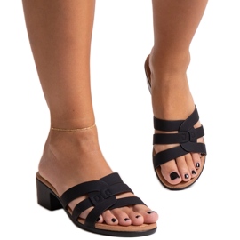 Lidiene fekete magas sarkú öszvérek