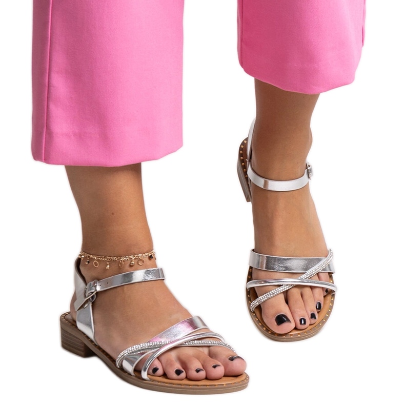 Ezüst szandál cirkóniával az Elanoria-tól