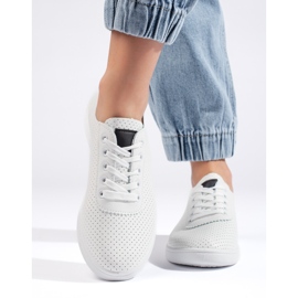Seastar Női fehér áttört fűzős cipő Seastar Női fehér áttört fűzős cipő