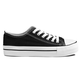 Klasszikus fekete női tornacipő