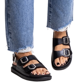 Bashera fekete platformszandál Bashera fekete platformszandál