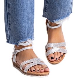 Saila ezüst alacsony ékszandál