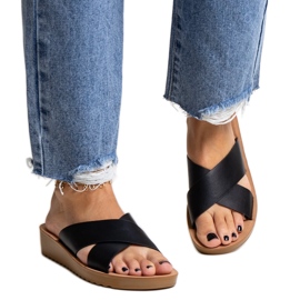 Fekete éköszvér Burtuka öko bőrből