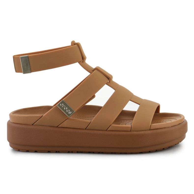 Crocs Brooklyn luxe Gladiator szandál 209557-2U3 barna