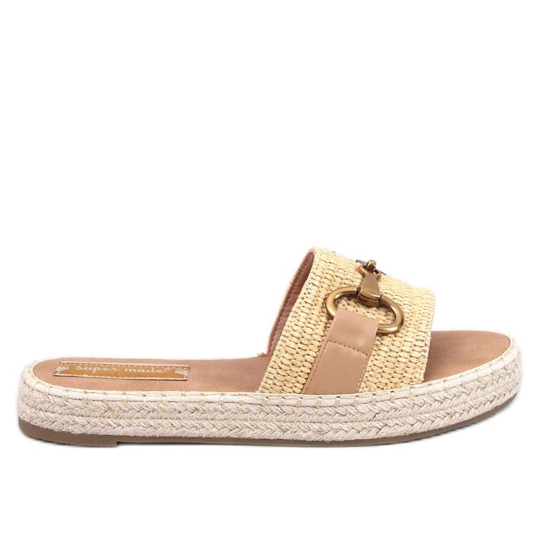 Maters Khaki espadrille papucs bézs