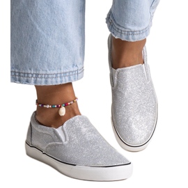 Ezüst fényes Lublubah tornacipő