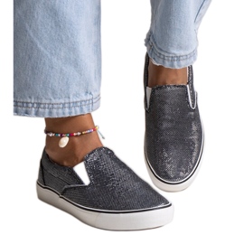 Fekete fényes Lublubah tornacipő Fekete fényes Lublubah tornacipő