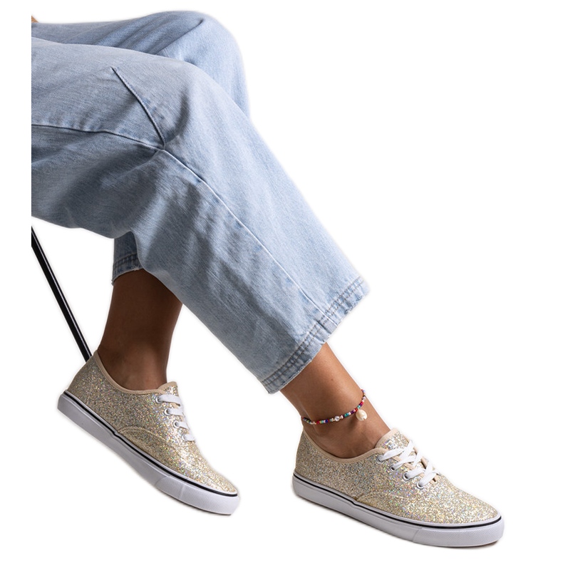 Merri arany fényes tornacipő aranysárga Merri arany fényes tornacipő aranysárga