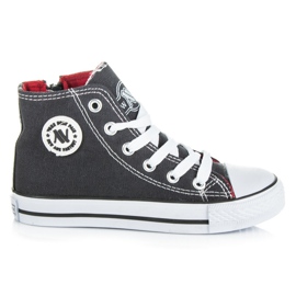 New Age Gyerek cipzáras tornacipő szürke