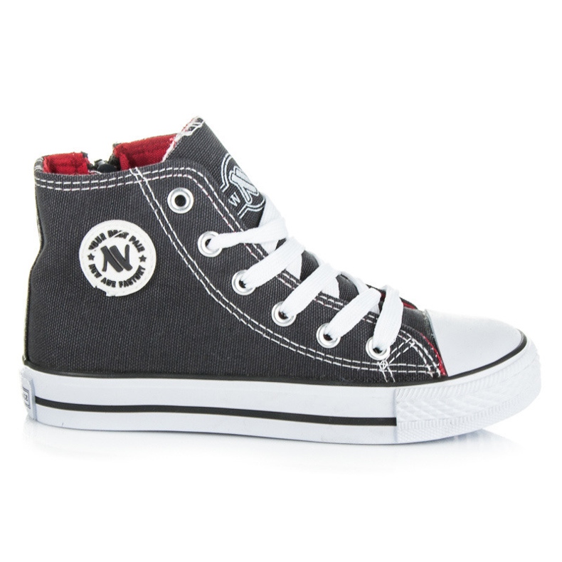 New Age Gyerek cipzáras tornacipő szürke