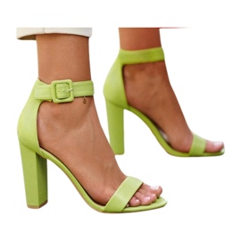 Neon zöld Georgina magassarkú szandál Neon zöld Georgina magassarkú szandál
