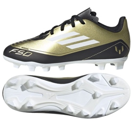 Adidas F50 Club Messi Jr FxG IG9319 cipő aranysárga