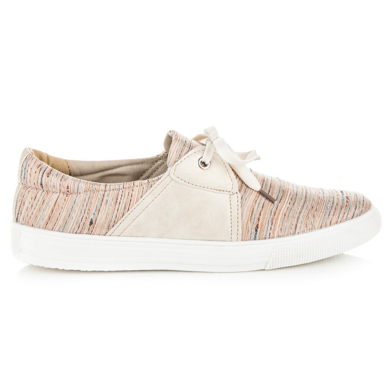 Kylie Etnikai mintás tornacipő barna